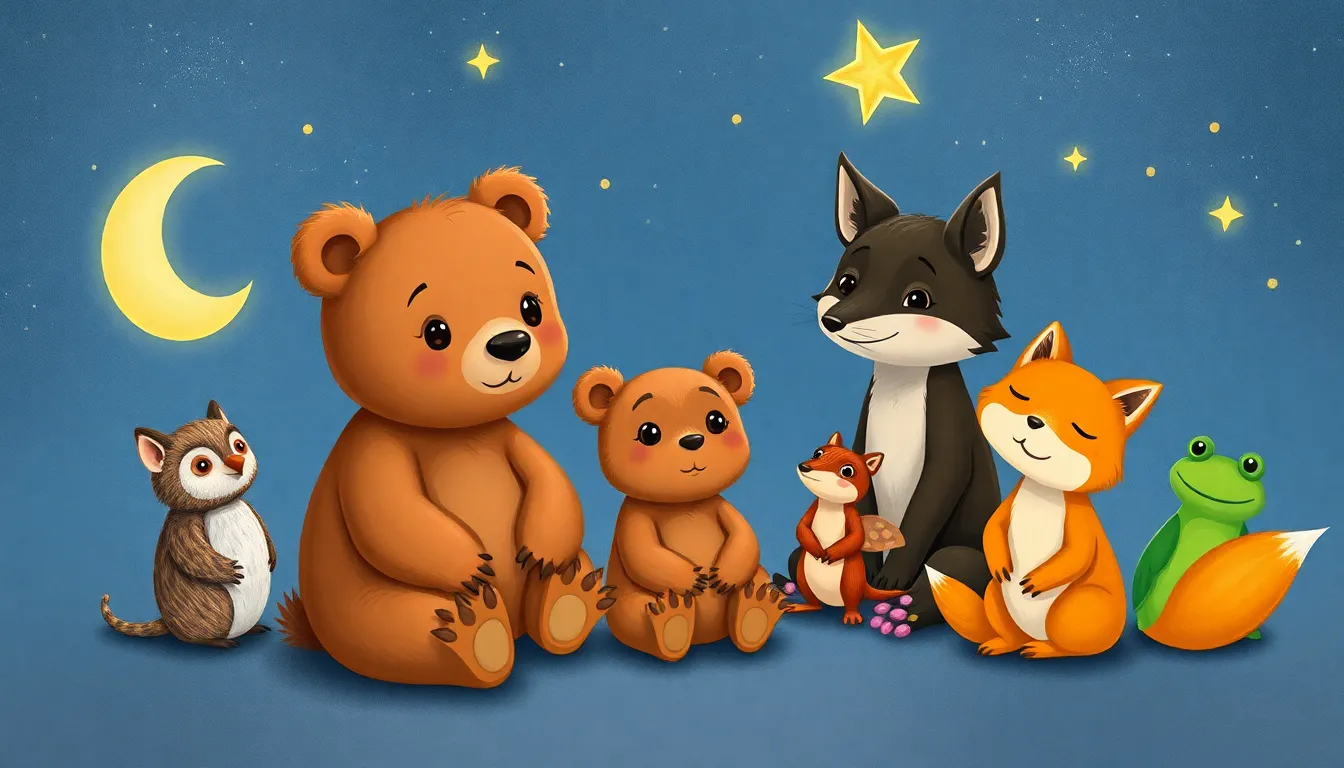 Les Rêves Doux de Mia la Petite Ourse 3 Illustration de Les Rêves des Animaux