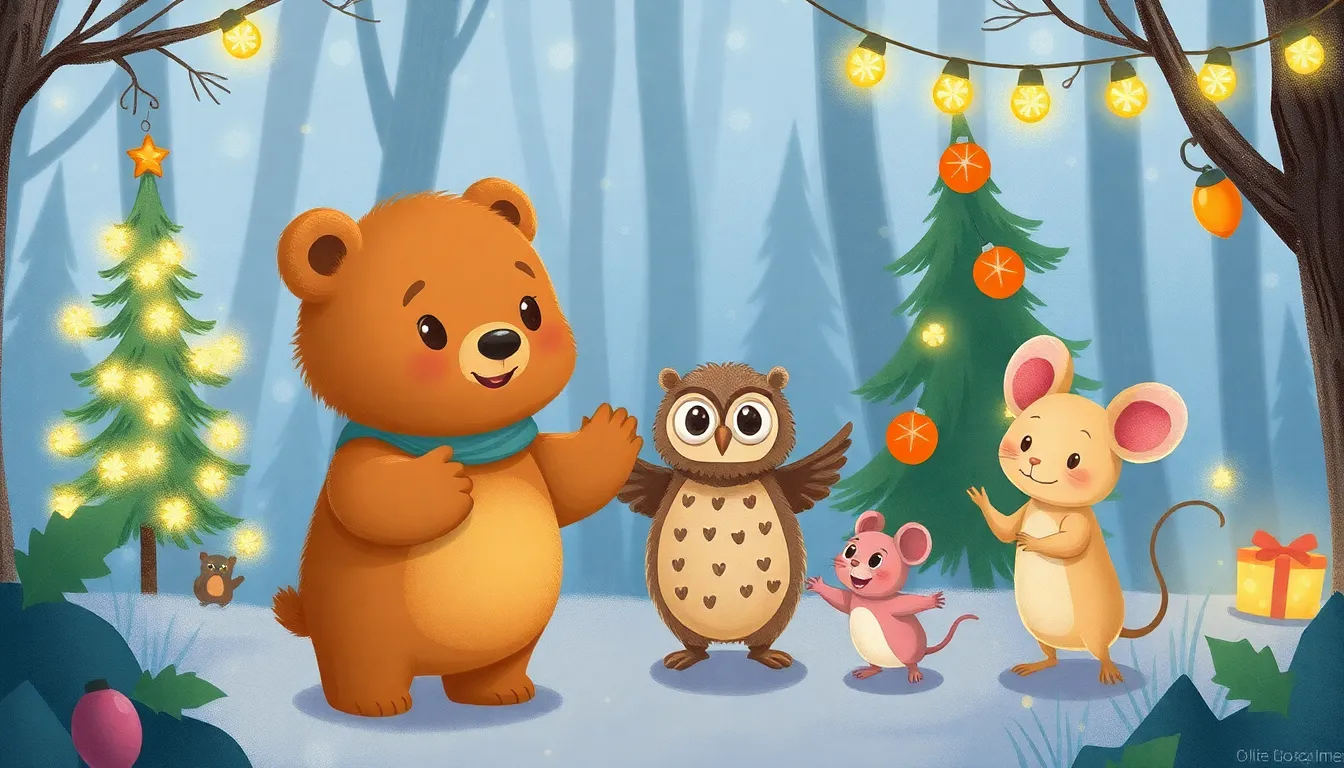 Les Rêves Doux de Mia la Petite Ourse 4 Illustration de La Nuit des Rêves