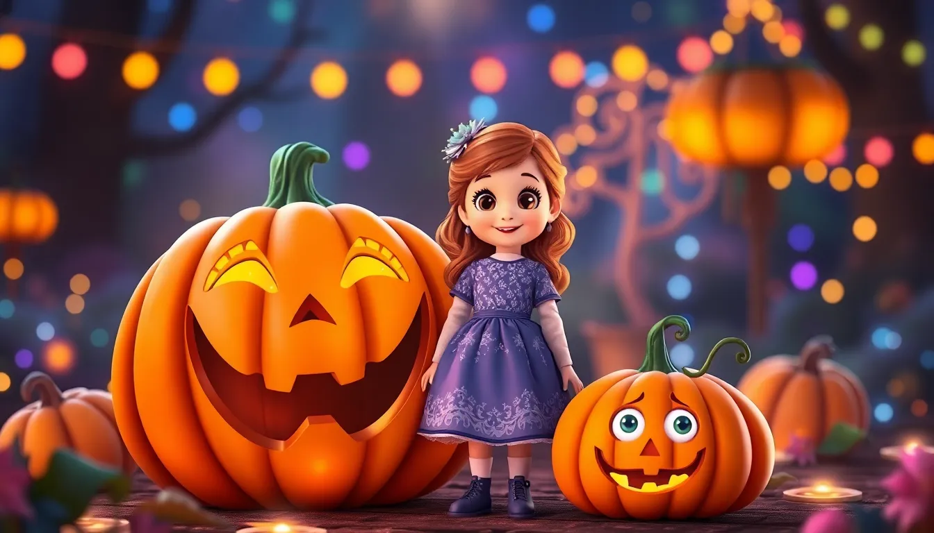 Illustration de La Réunion avec les Citrouilles