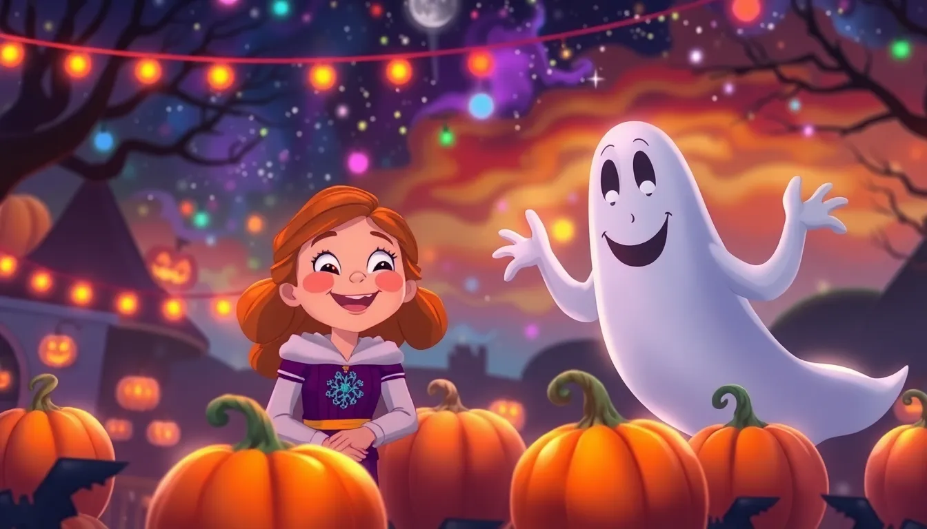 Clara partage la magie de l'amitié avec un esprit