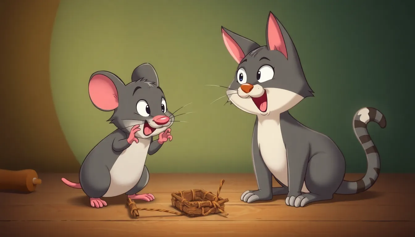 Les Petites Farces de Poupie la Souris 5 Illustration de La Surprise de Poupie