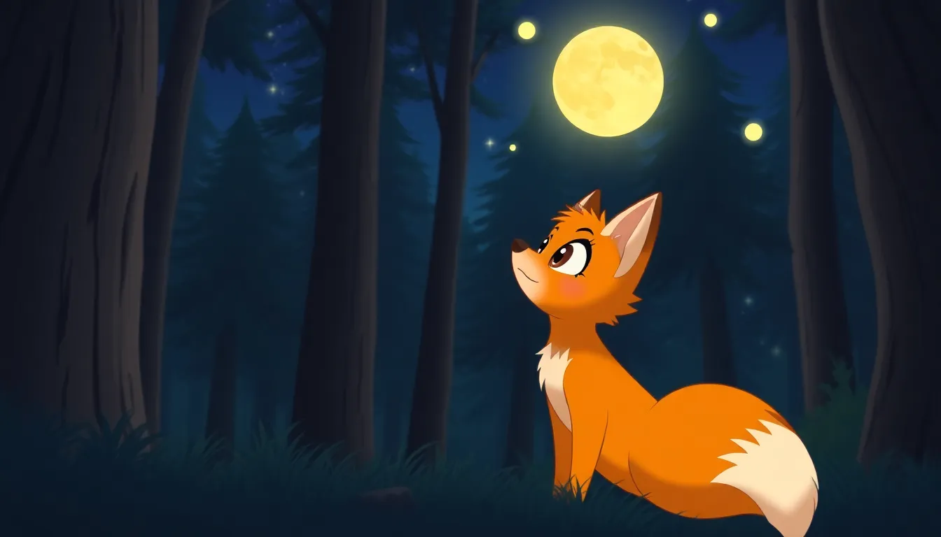 Le Renard et la Lune 1 Illustration de La Rencontre Magique