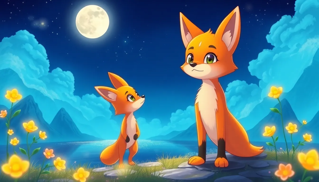 Le Renard et la Lune 4 Illustration de L'Île de la Lune