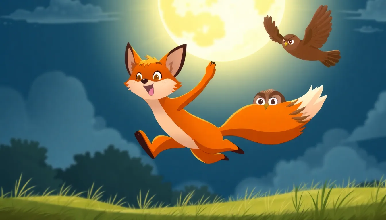 Le Renard et la Lune 5 Illustration du Toucher de la Lune