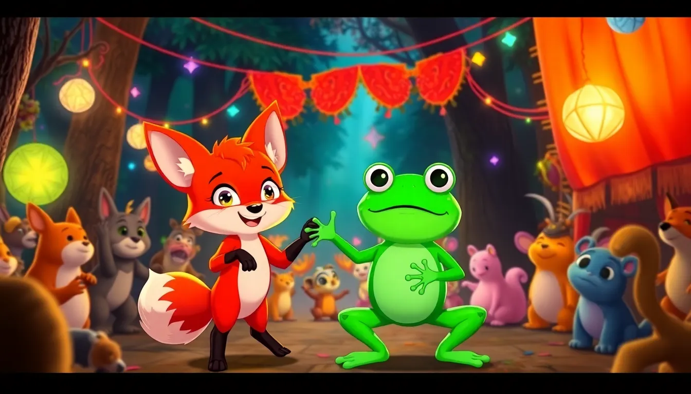 Le Royaume de Riri le Renard 5 Illustration de La Grande Fête de la Forêt