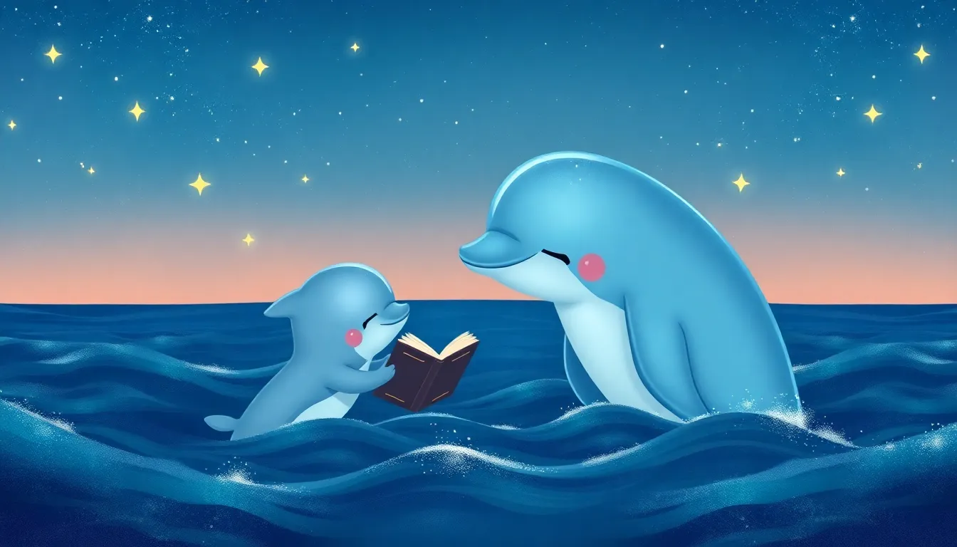 Les Doux Songes de Dodo le Dauphin 2 Illustration de Les Histoires de Maman