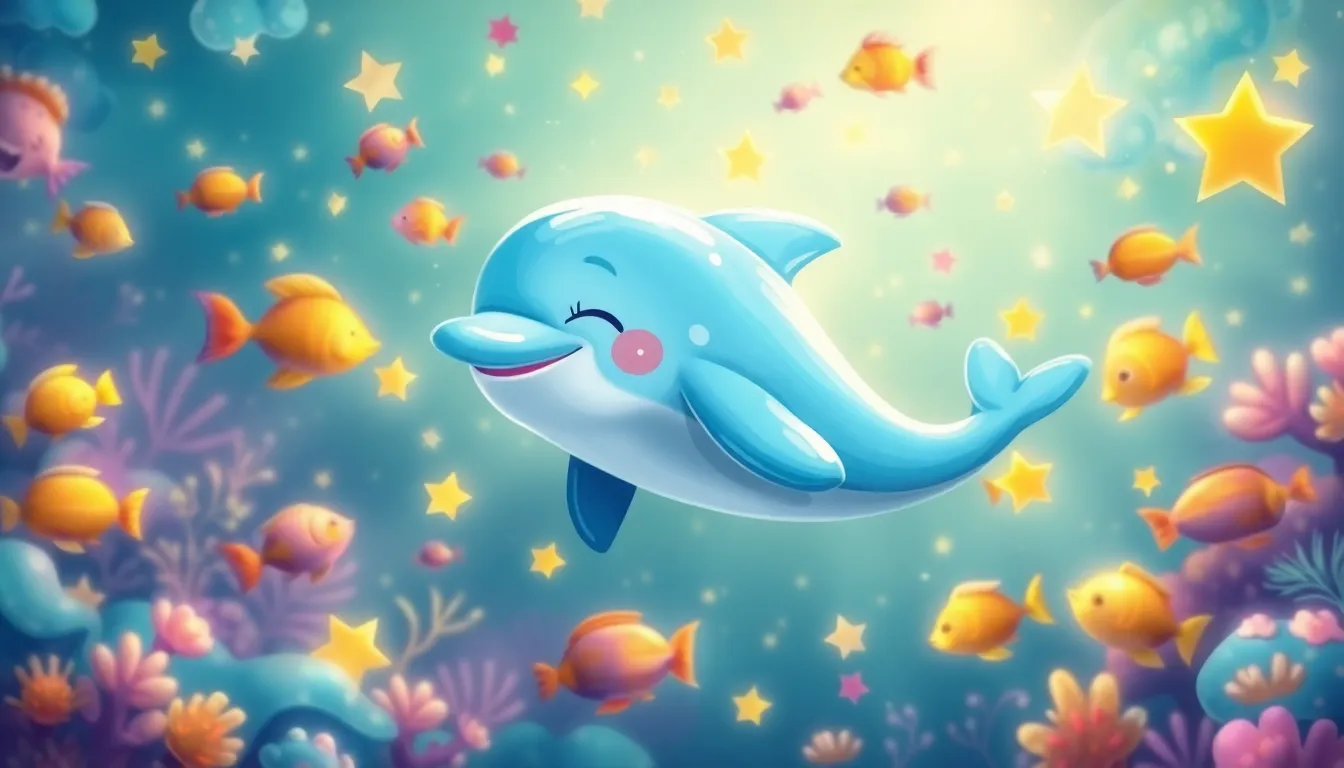 Les Doux Songes de Dodo le Dauphin 5 Dodo nage dans un monde fabuleux dans ses rêves