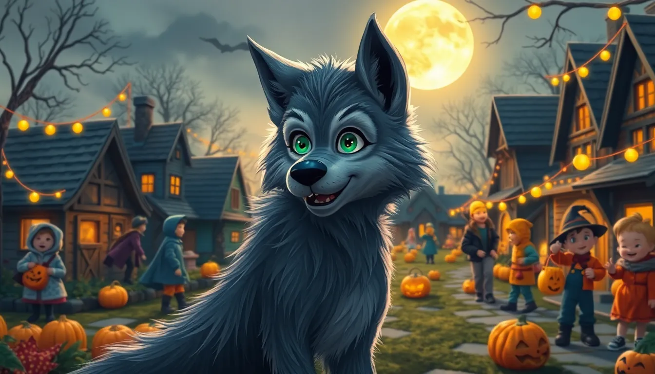Les Loups-Garous Rieurs 1 Illustration de La Nuit de Halloween