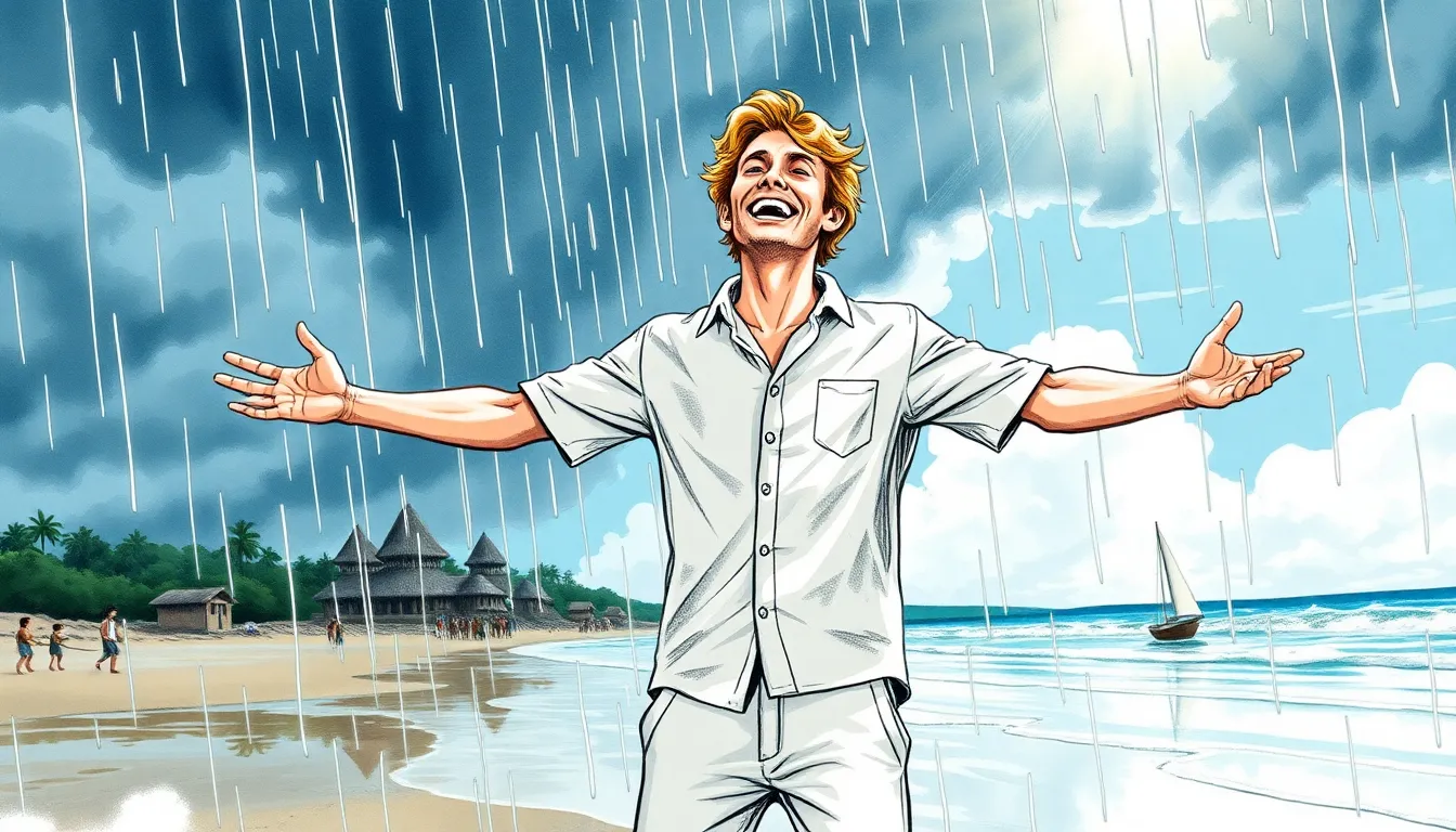 Les Visages du Vent : Aventure à la recherche des esprits du vent 6 Illustration de Une Nouvelle Aube