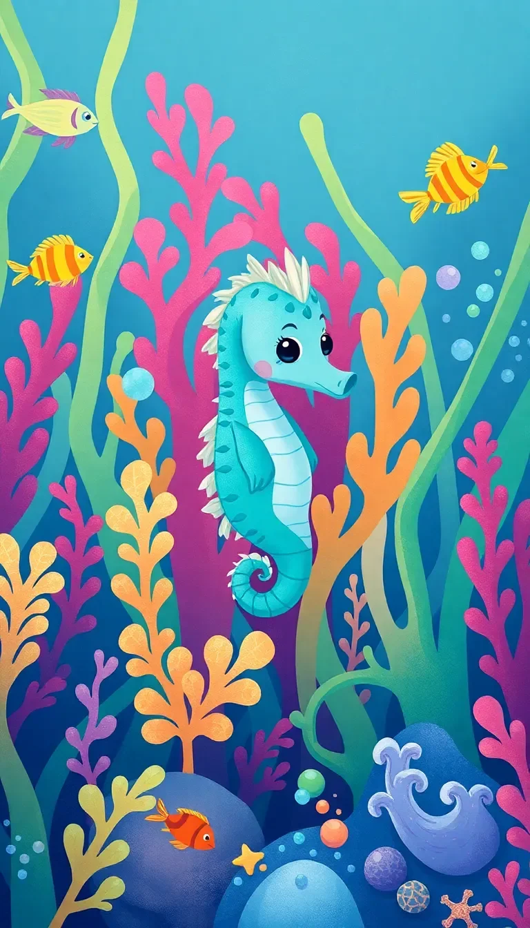 Le Petit Hippocampe et les Algues
