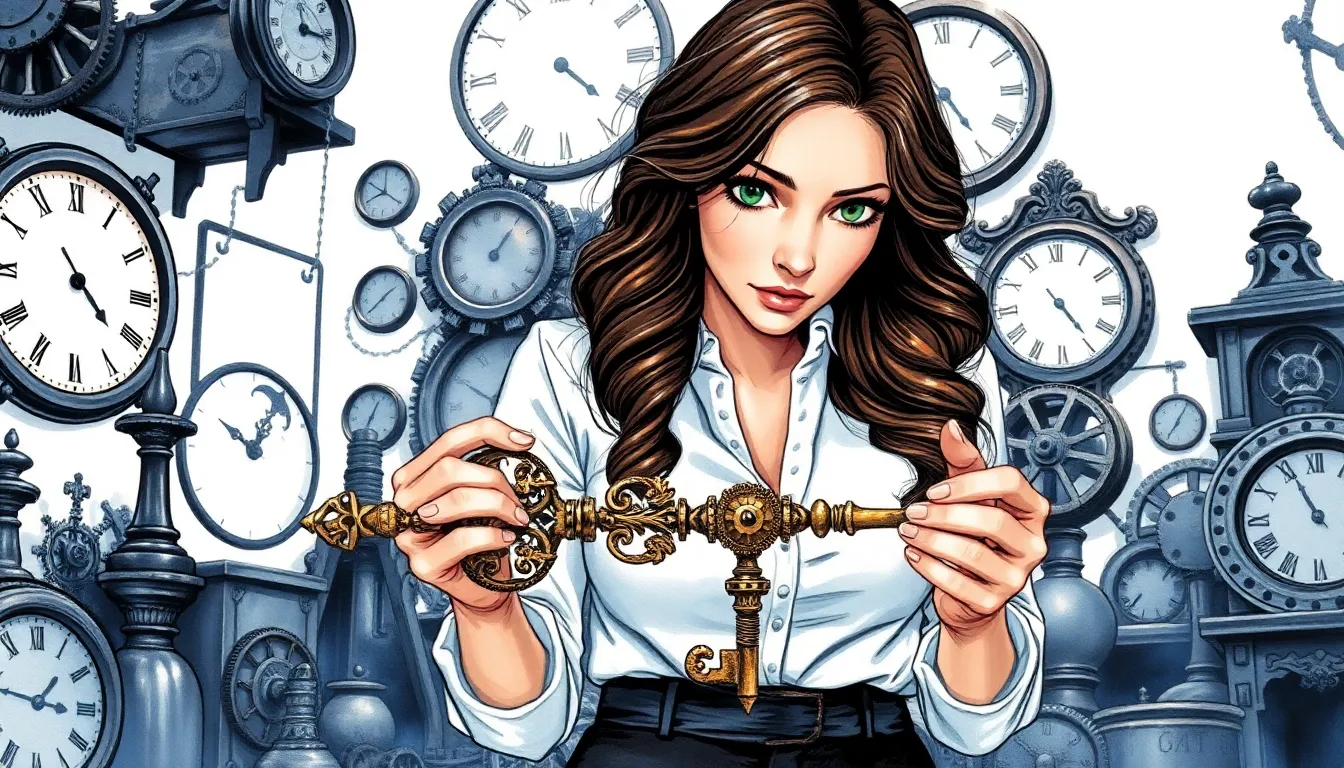 Illustration de La Découverte de la Clé Enchantée