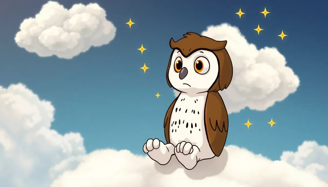 Le Voyage de Snoopy le Hibou 3 Illustration de Le nuage paisible