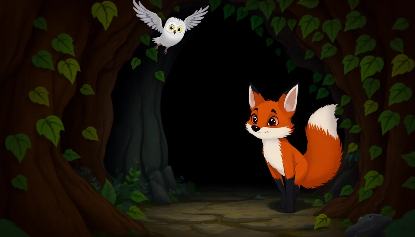 Léo et le Mystère de la Forêt Sombre 4 Illustration du Passage Secret