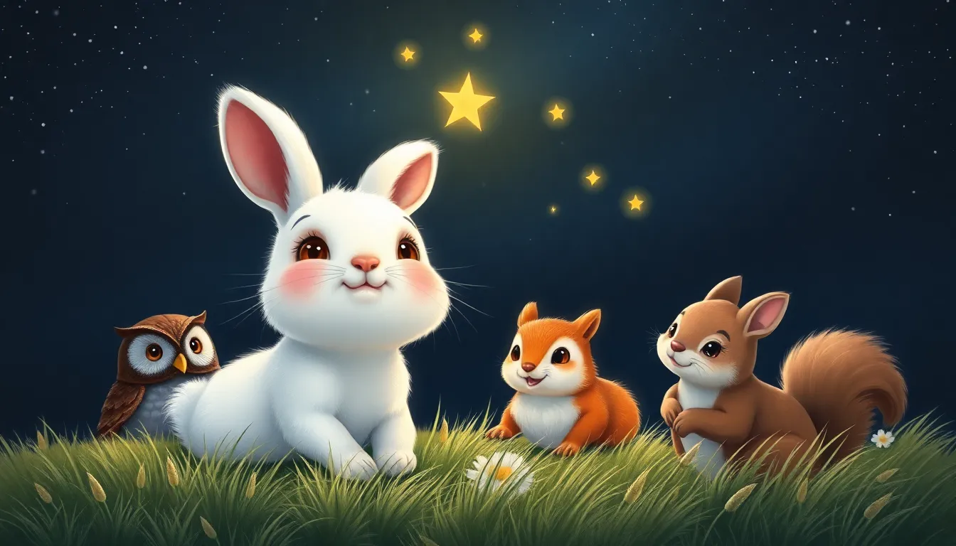 Les Rêves de Petit Lapin 5 Illustration de Le Retour aux Étoiles