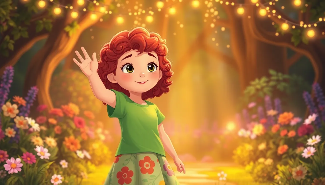 Zoé et le Jardin des Lumières 6 Illustration de Un Jardin Éternel