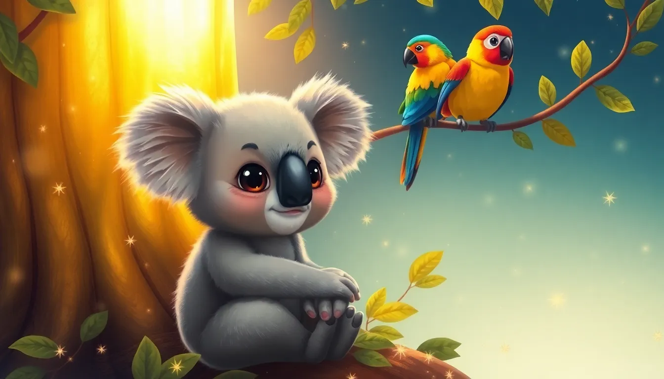 Kiki le Koala et l'Arbre Doré 3 Illustration de Un Secret Révélé