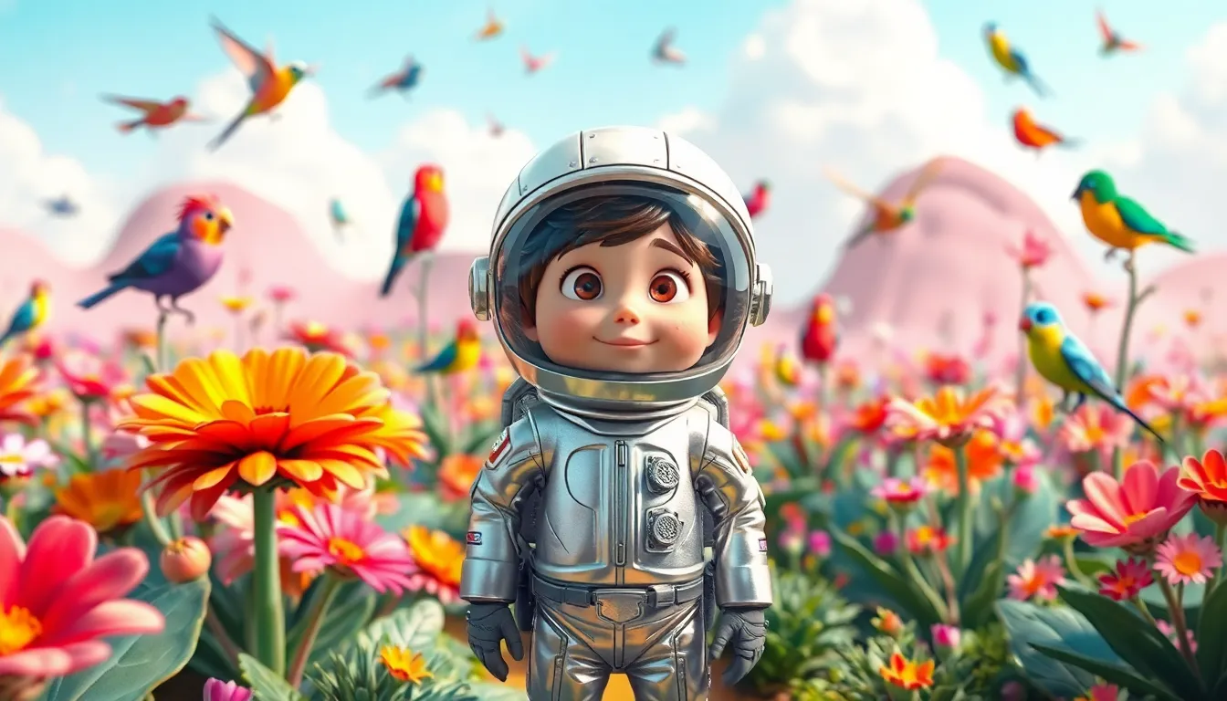 Les Aventures Interstellaires de Max 3 Illustration de L'Atterrissage sur Planète Magique