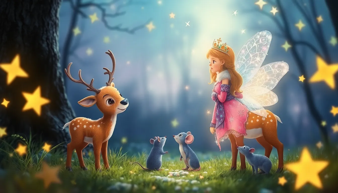 La Nuit Étoilée de Noël 3 Illustration de La Rencontre avec la fée de Noël