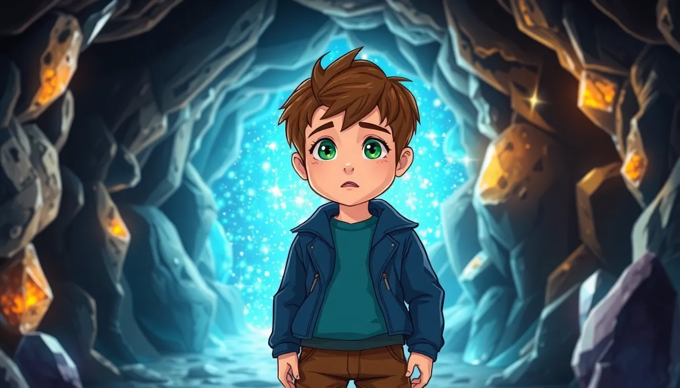 Olivier et les Secrets de la Caverne 3 Illustration de L'Entrée de la Caverne