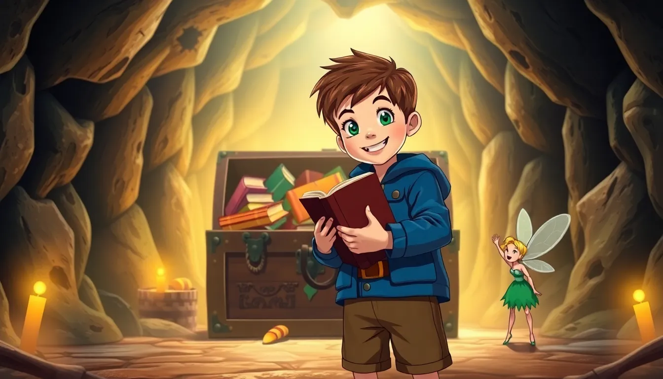 Olivier et les Secrets de la Caverne 6 Illustration du Trésor de la Caverne