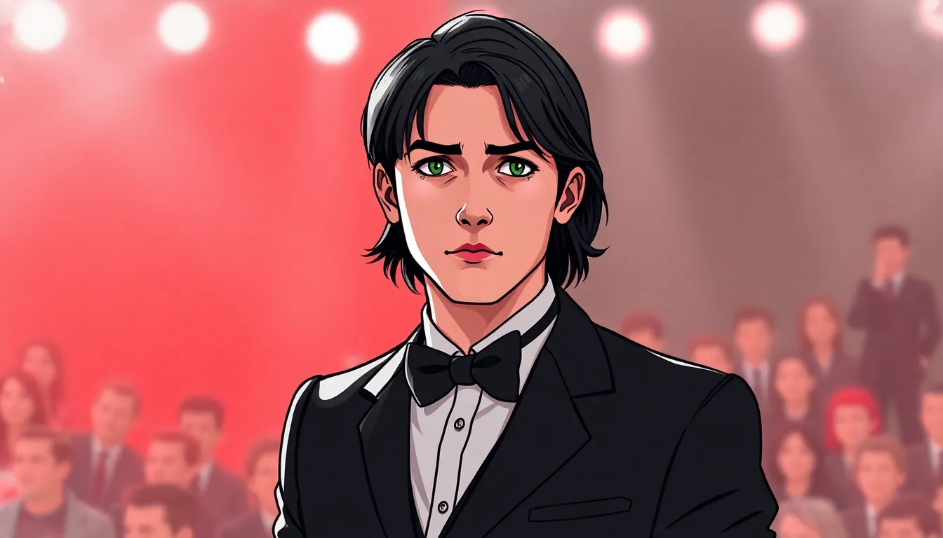 Le Masque des Illusions : Thriller psychologique d'un illusionniste en danger 1 Illustration d'Arthur, l'illusionniste sur scène.