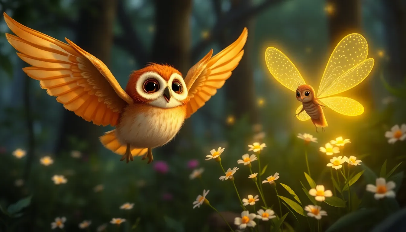 La Nuit Étoilée de Nico la Chouette 2 Illustration de L'Ami Éphémère