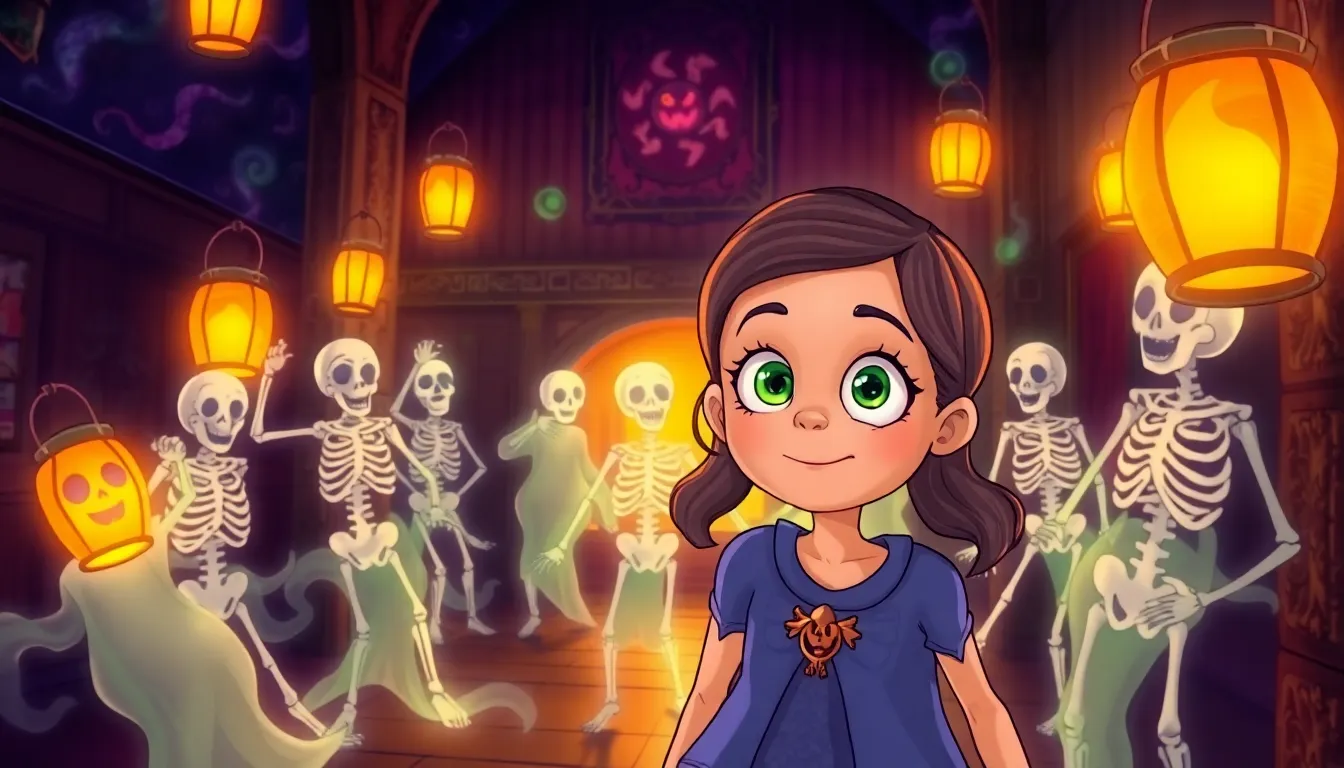 La Nuit des Squelettes Dansants 2 Illustration de La Rencontre Mystérieuse