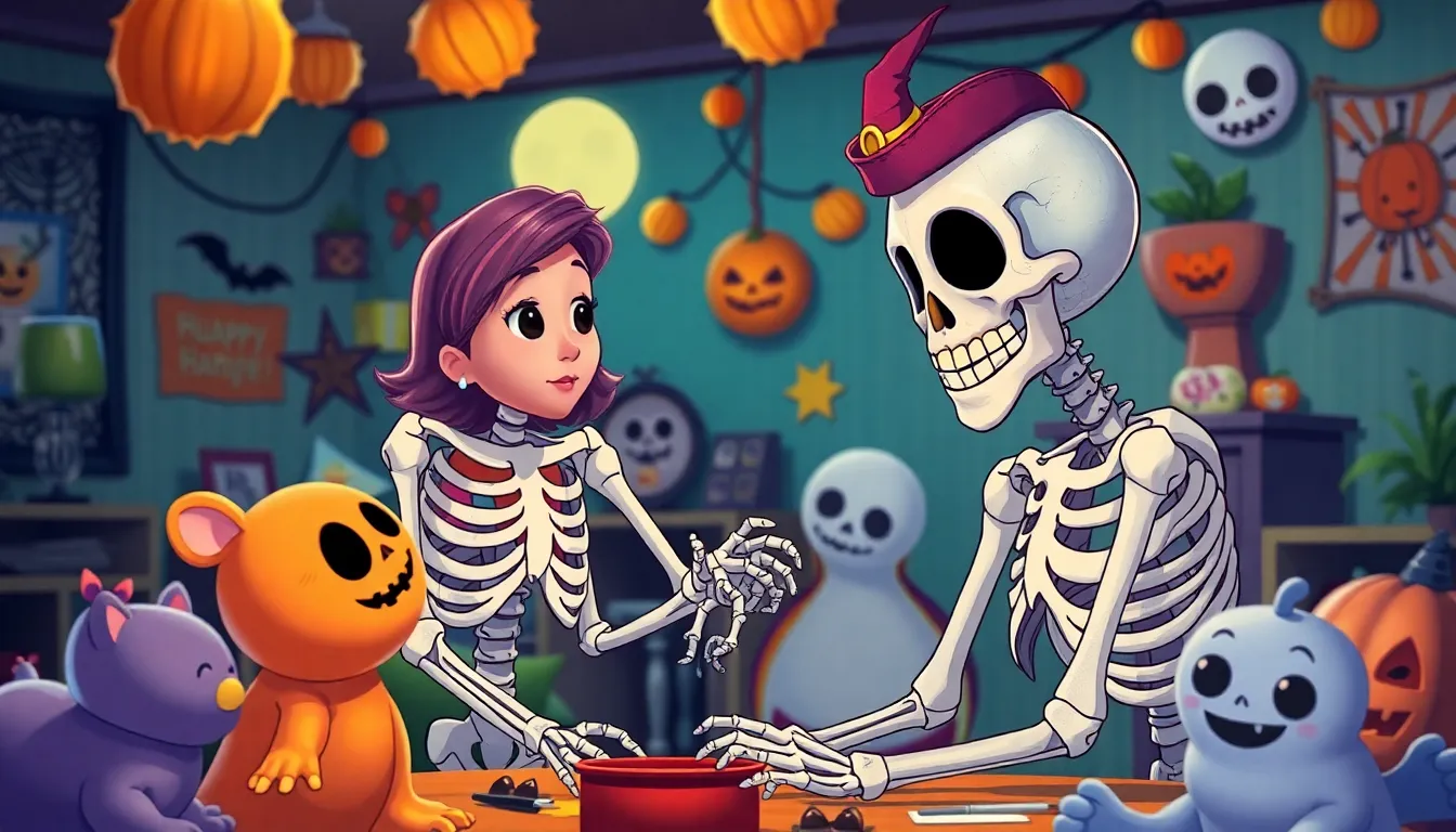 La Nuit des Squelettes Dansants 5 Illustration de Les Amis de Lila