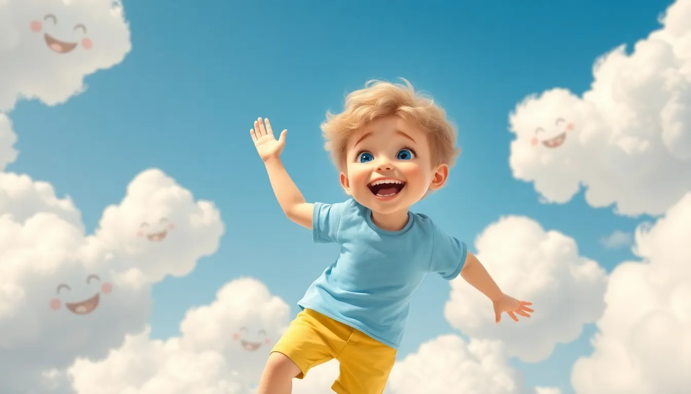 Max et les Ailes de l'Aventure 3 Illustration de La Rencontre avec les Nuages