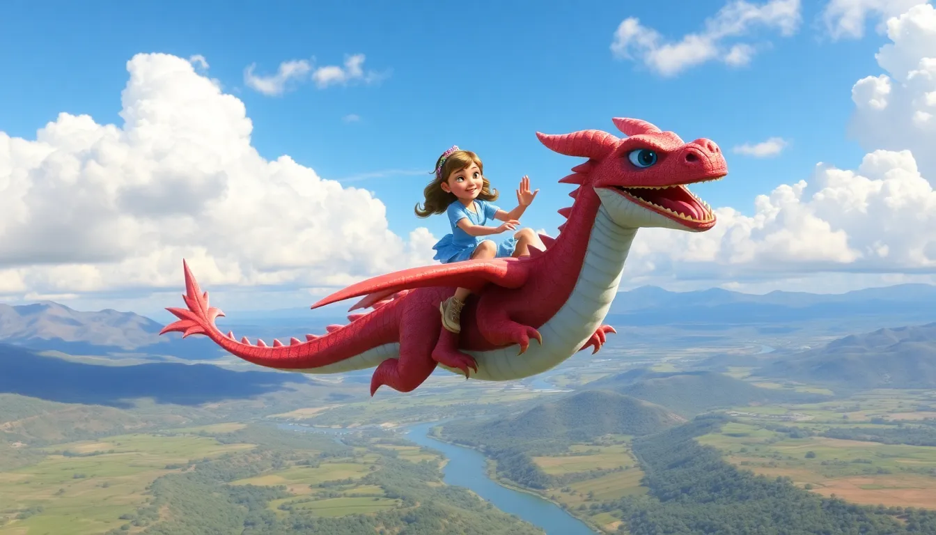 Clara et le Dragon de Cristal 3 Illustration de L'Envol Magique