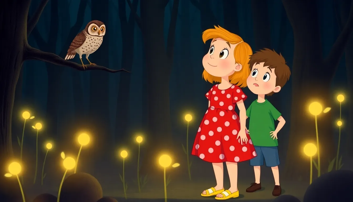 Les Aventures de Sophie et le Trésor Caché 3 Illustration de La Forêt Mystérieuse