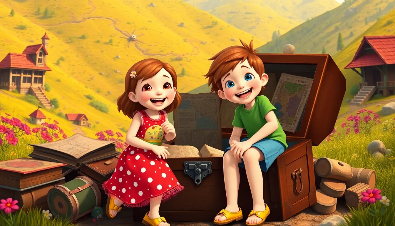 Les Aventures de Sophie et le Trésor Caché 7 Illustration du Trésor Caché