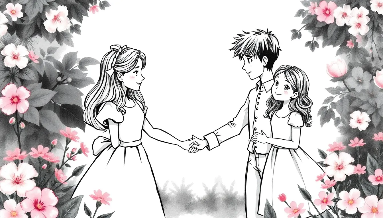 Les Jardins des Rencontres : Une Amitié Éclatante 4 Illustration de Les Promesses Éclatantes