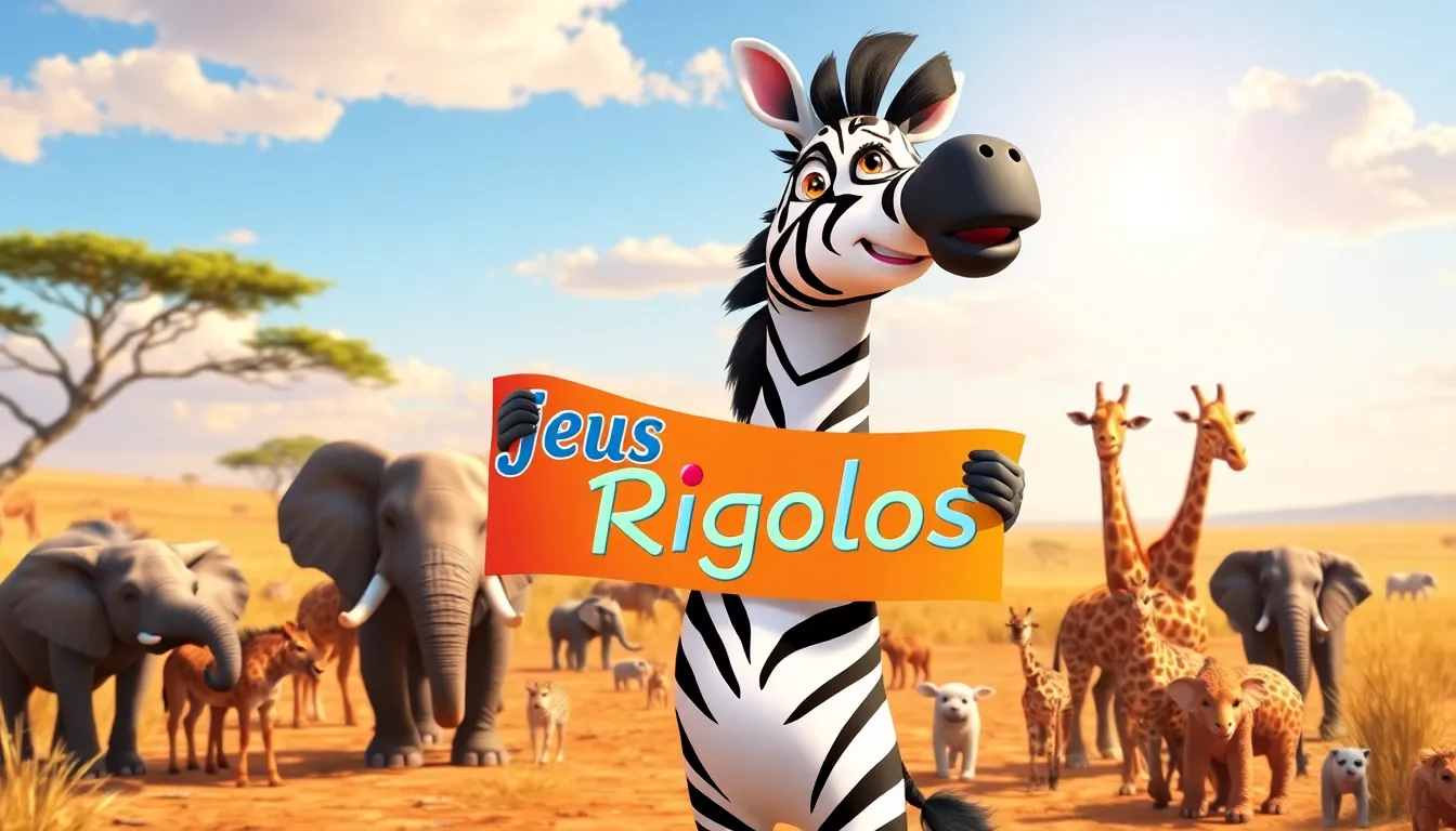 Les Jeux Rigolos de Zoé le Zèbre 1 Illustration de La Rencontre de Zoé