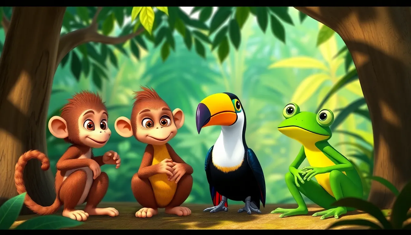 Le Singe et le Bananiers 2 Illustration de Le Plan de Max