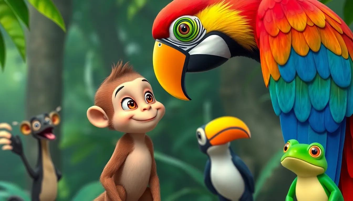 Le Singe et le Bananiers 6 Illustration de La Leçon Apprise