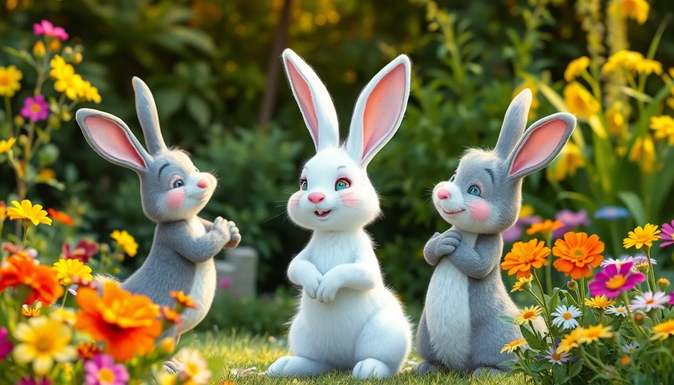 Léon le Lapin et ses Oreilles Magiques 4 Illustration d'Un Voeu de Paix