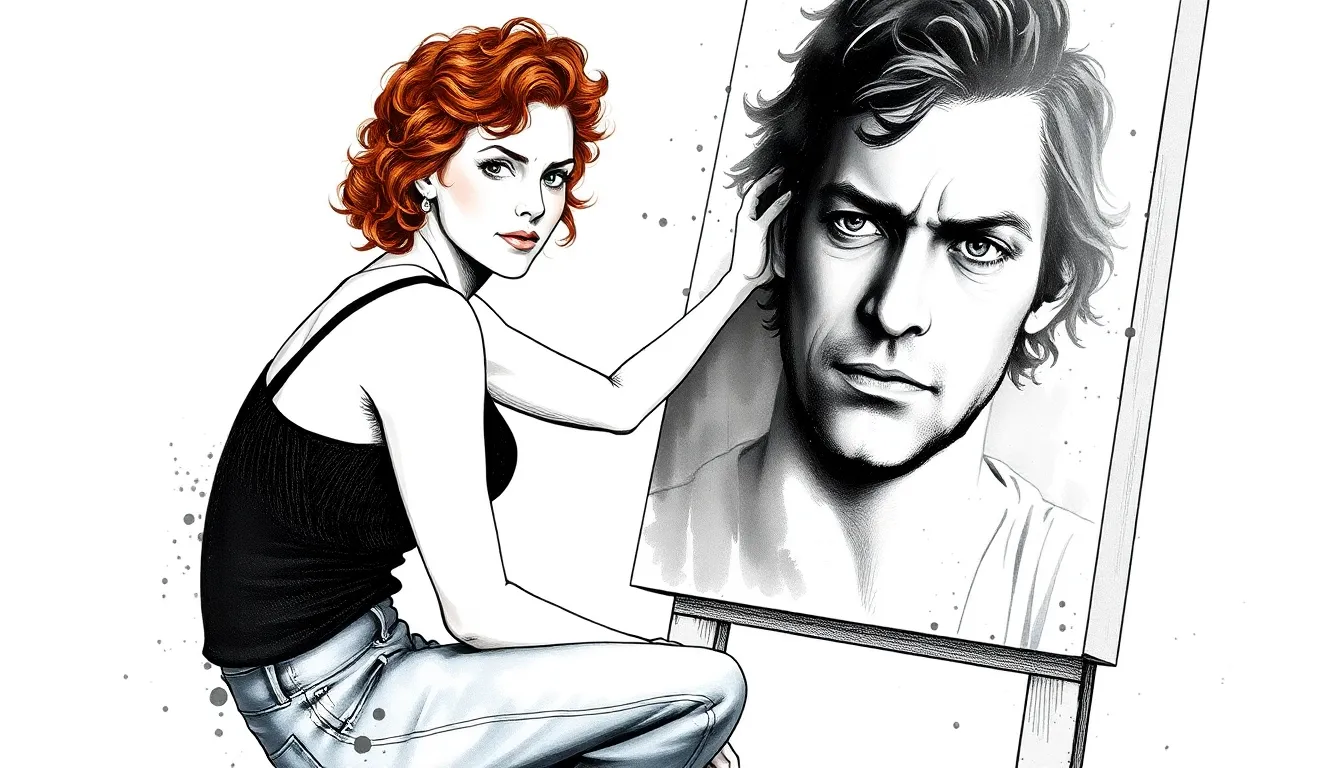 Le Portrait Inachevé : L'amour surgit des rêves mystérieux 2 Illustration de Les premiers traits du portrait