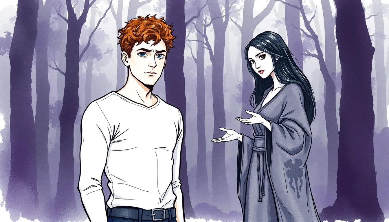 La Forêt des Mirages : Où les désirs prennent vie 3 Illustration de La rencontre avec le gardien des désirs