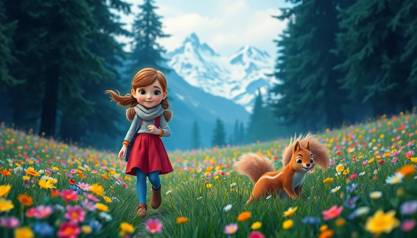 Émilie et la Légende du Dragon de Glace 3 Illustration de Le Début de l'Aventure