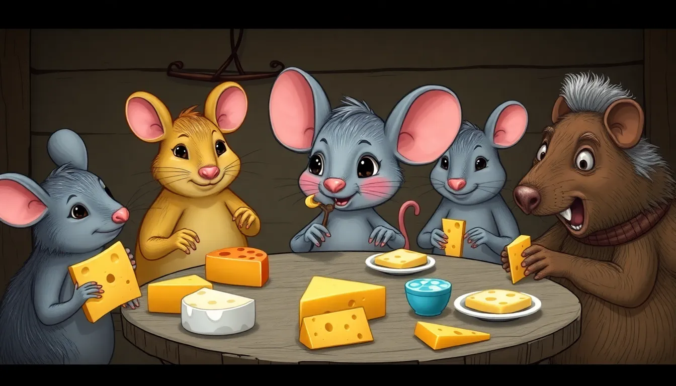 Mimi la Souris et la Grande Fromagerie 4 Illustration de Une Dégustation Savoureuse