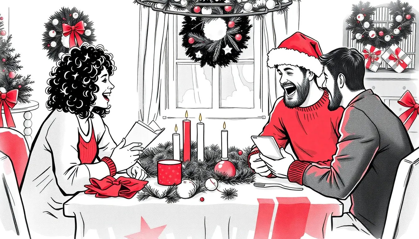 La Magie de Noël : Un Voyage au Coeur des Souvenirs 1 Illustration de La Nuit Étoilée