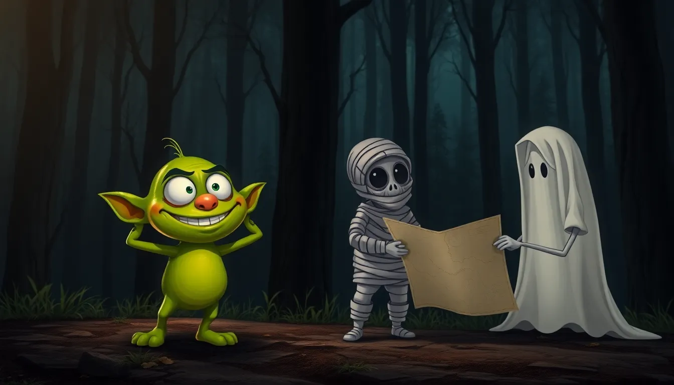 Les Monstres en Vacances 1 Illustration de Le Départ en Vacances