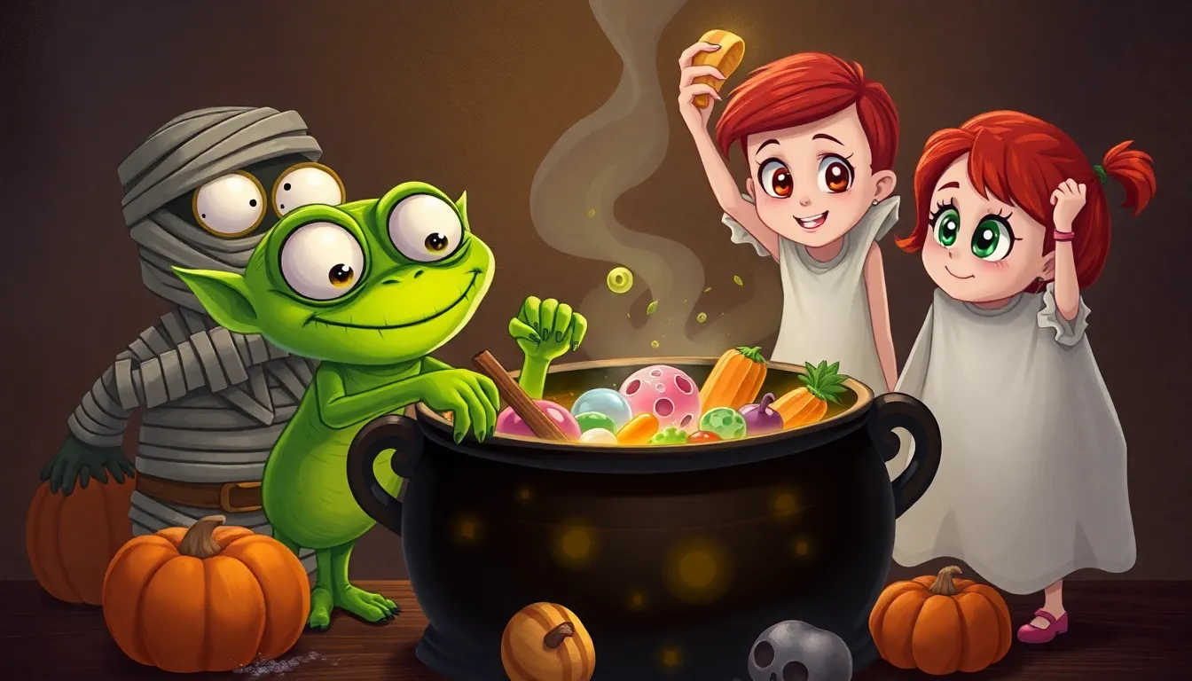 Les Monstres en Vacances 4 Illustration de La Magie de l'Amitié