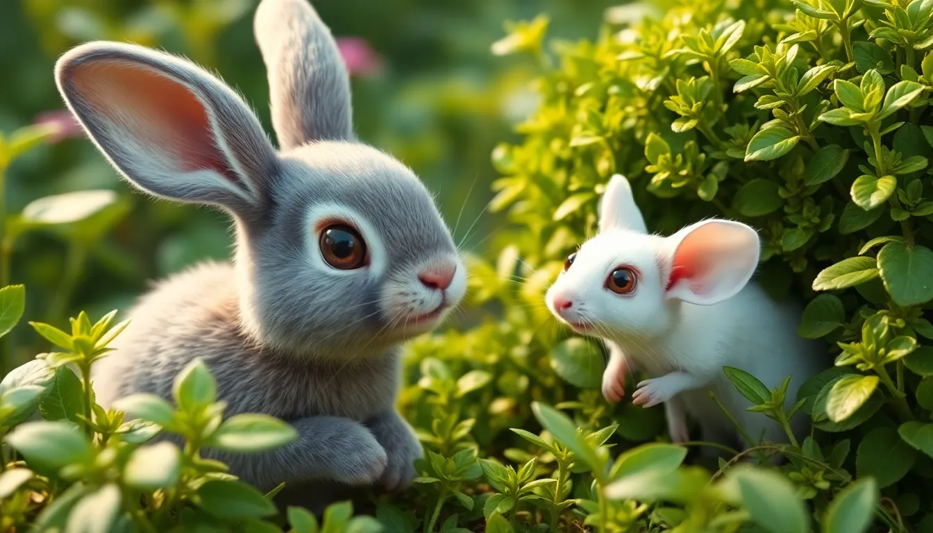 Léon le Lapin et ses Oreilles Magiques 2 Illustration de Les Bruissements Mystérieux