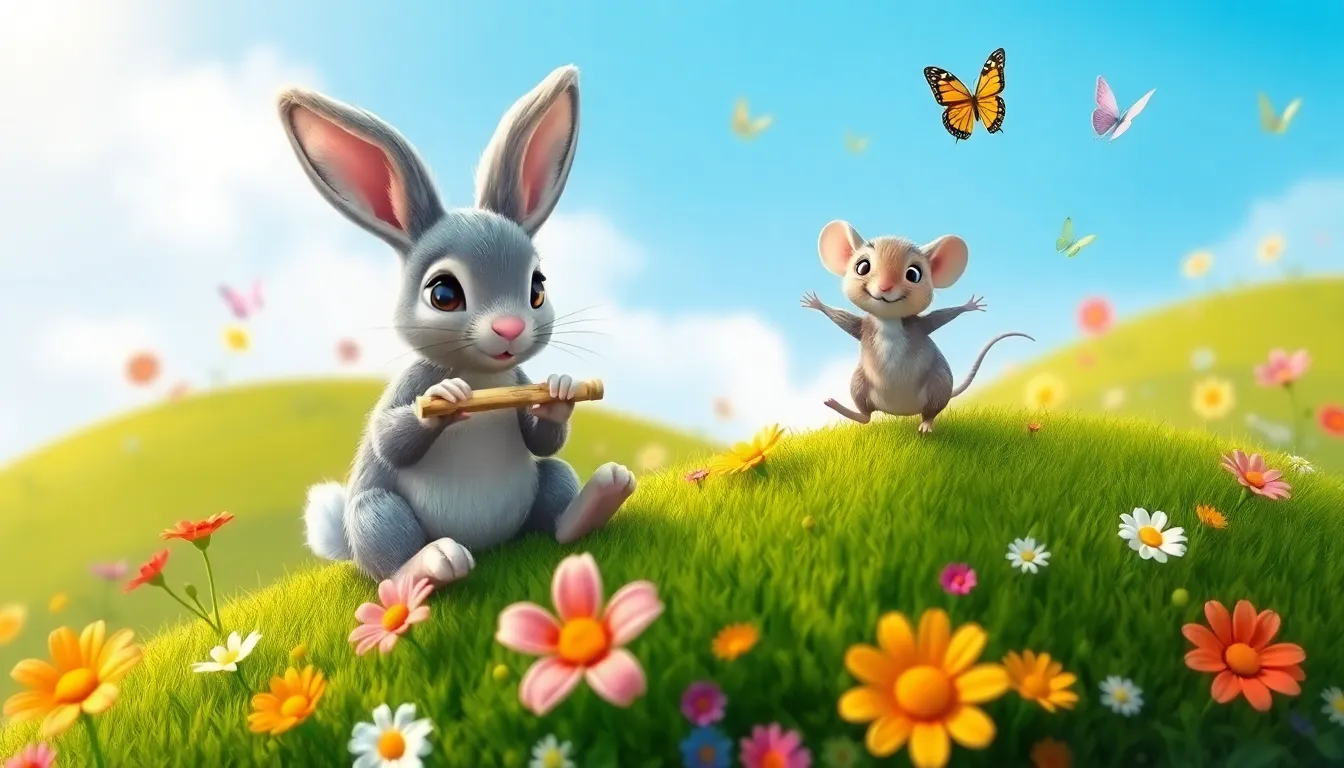 Léon le Lapin et ses Oreilles Magiques 3 Illustration de Le Grand Écho