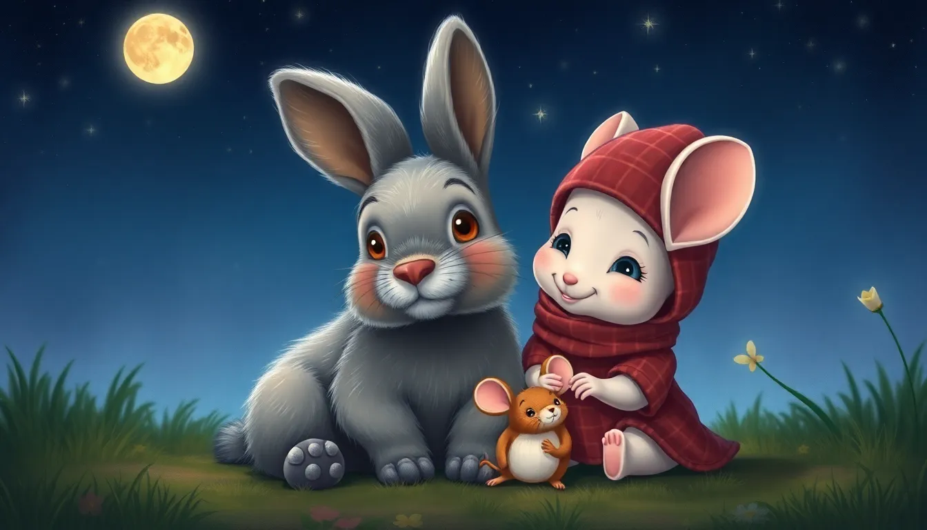 Léon le Lapin et ses Oreilles Magiques 6 Illustration de Des Oreilles pour l'Amitié