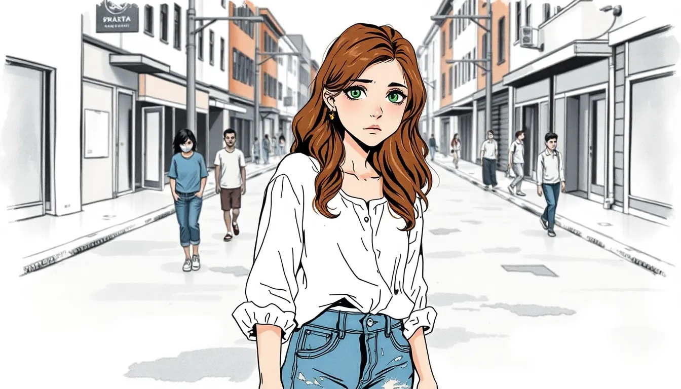 Les Lumières de la Ville Endormie : Sommeil et Solitude dans un Monde Fantastique 1 Illustration de La Ville Endormie et son Mystère