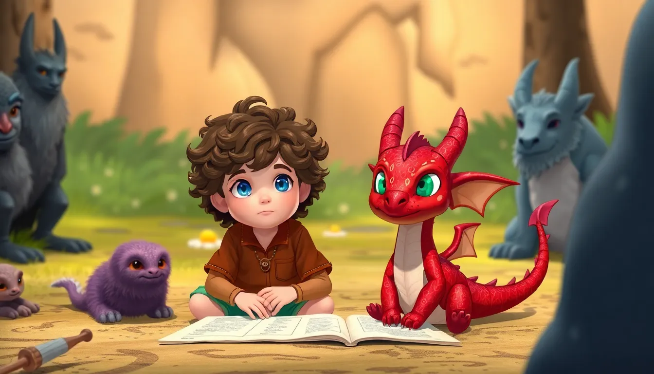 Les Histoires Enchantées de Léo 5 Illustration des Énigmes de la Forêt