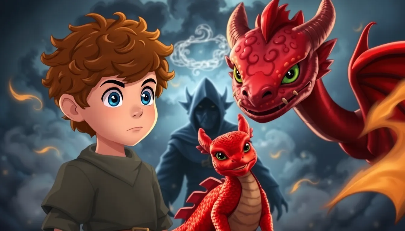 Les Histoires Enchantées de Léo 6 Illustration de La Confrontation